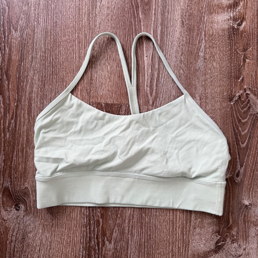 Lululemon Flow Y Bra - Size 12 - Light Green